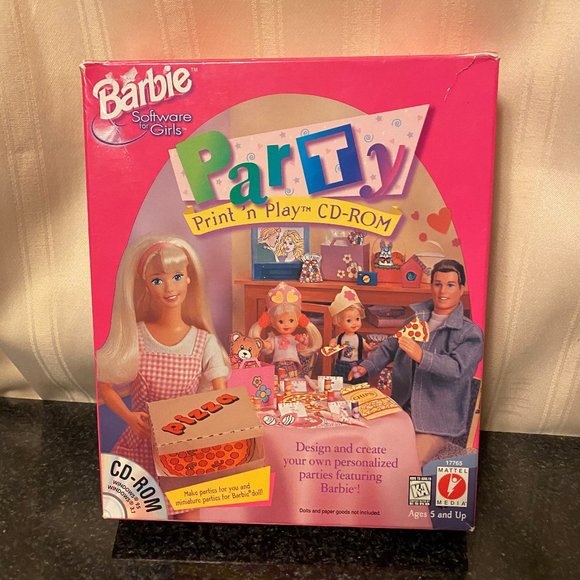 Vintage Barbie Party CD-ROM - Picture 1 of 3